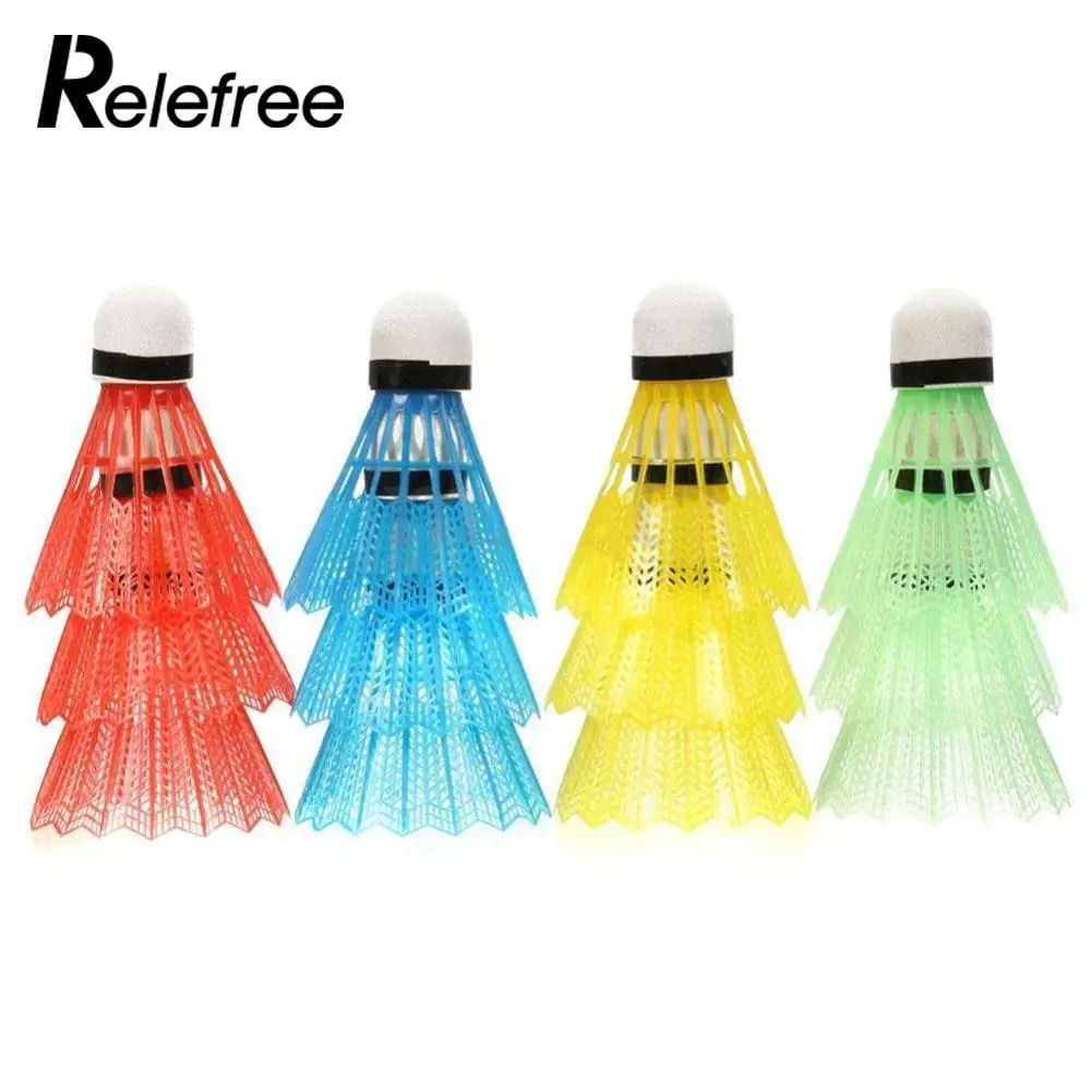 Relefree 12 قطعة المحمولة الملونة الريشة كرات الكرات الرياضة المنتجات التدريب قطار في الهواء الطلق Relefree 12 قطعة المحمولة الملونة الريشة كرات الكرات الرياضة المنتجات التدريب قطار في الهواء الطلق