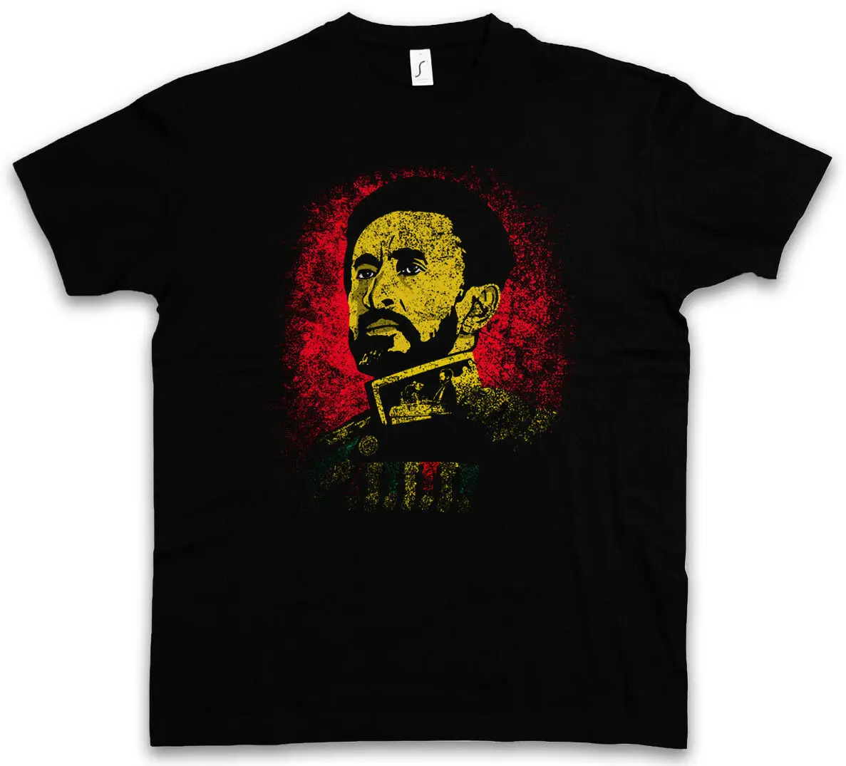 

HAILE SELASSIE PORTRAIT I T-SHIRT Lion of Judah Ethiopia Rastafari Irie Jamaika