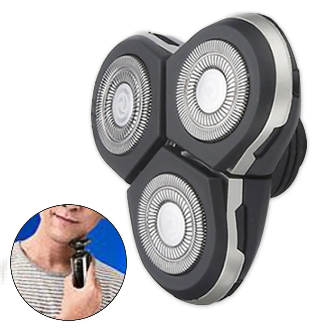 3D Electric Razor Blades Water washing tungsten Three headed Shaver