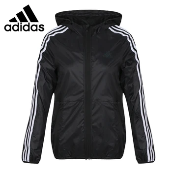 

Original New Arrival Adidas FEM WB 3S Women's Woven Jacket Hooded Sportswear
