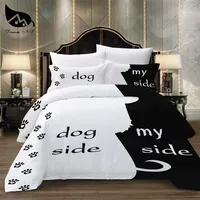 Dream NS Simple Black + White Bedding Set 1