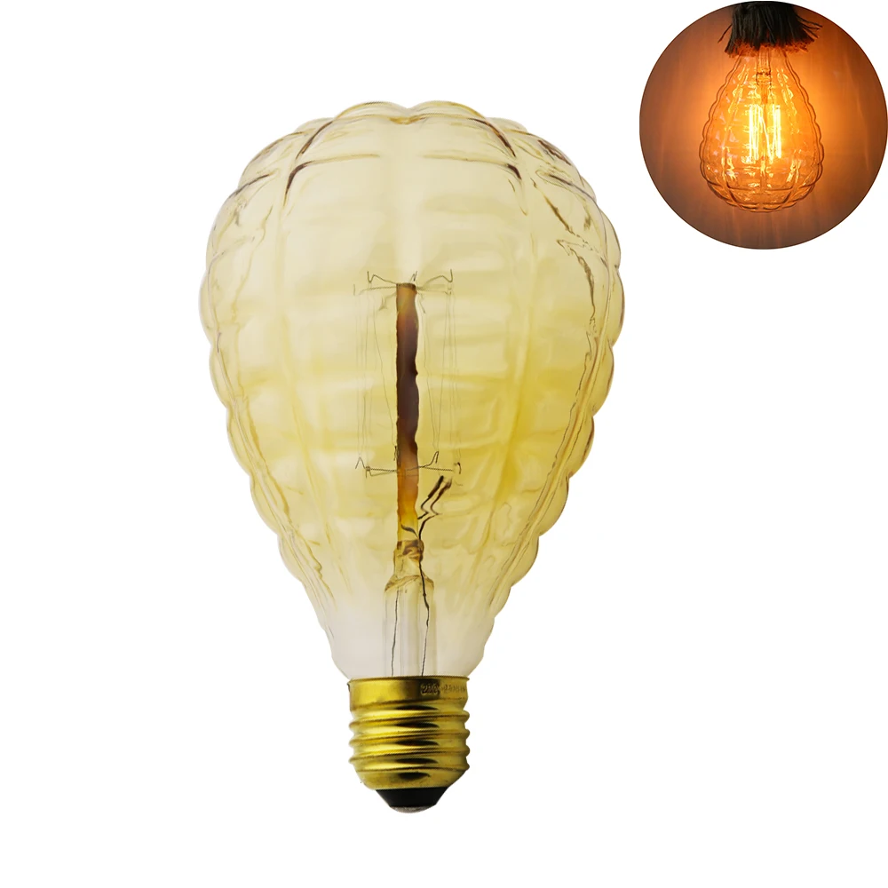 Светильник Эдисона в винтажном стиле из вольфрамовой проволоки, праздничные романтические ампулы, декоративный светильник s E27, 40 Вт, переменный ток, 220 В, образная лампа