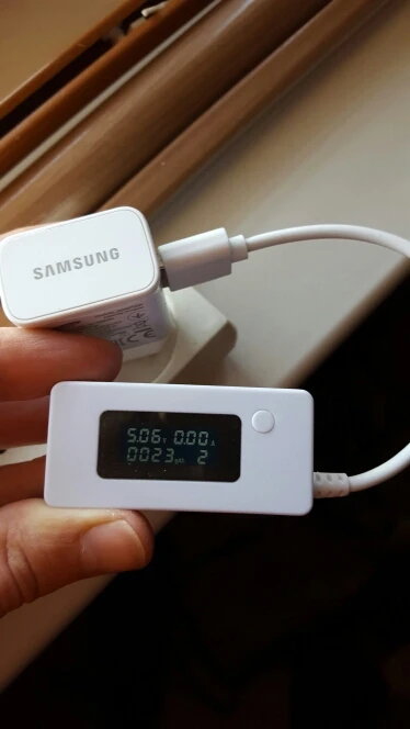 SJAMING Micro USB зарядное устройство Емкость батареи Напряжение Ток ЖК-тестер метр детектор для смартфонов мобильный Банк питания