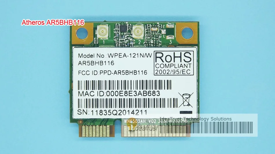 Ar5bhb116 ar9382 300 Мбит/с 2.4 и 5 г Wi-Fi Беспроводной сетевой карты bettter чем ar5bhb92 ar9280