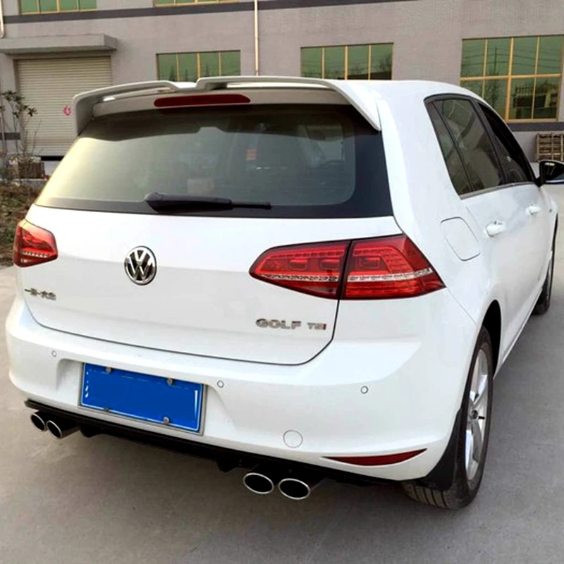 

For Volkswagen GOLF 7 MK7 2014-2018 Rear Roof Spoiler High Quality ABS Material Primer Color Car Tail Wing Decoration