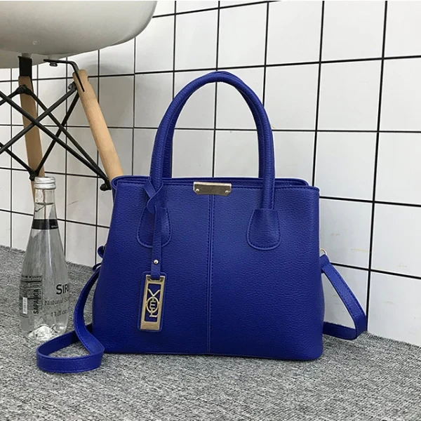 Gaqiuma Litchi PU satchels Сумочка crossboday сумки кошелек 3 шт. один набор для женщин - Цвет: single blue