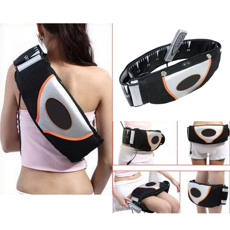 Slimming Massager Belts Shape Slender Fats Burning Waist Belt Weight Loss Sauna Heating Vibrating Belt Eu Plug