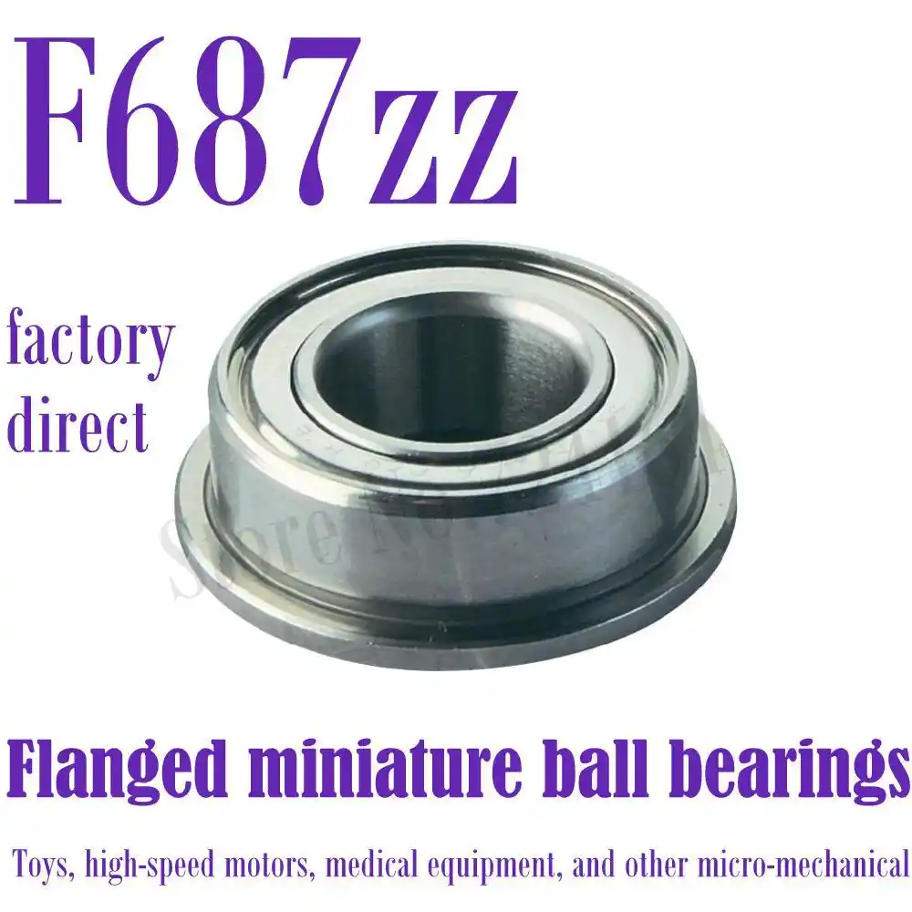 50pcs Double-shielded Miniature Ball Bearings without Flange for 3D Printer