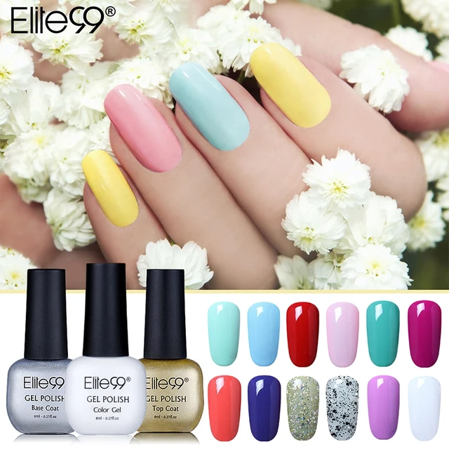 Elite99 8ml Heißer Verkauf Farbe Gel Nagellack Tränken Weg Vom UV Semi Permanent Nagellack Glück Lack Lacke