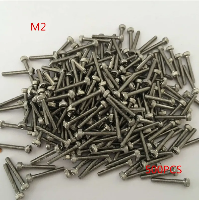 Parafusos Sextavados de Parafuso de Cabeça de Cilindro Cabeça de Copo Série m2 500 Pcs mm mm mm mm mm 10 mm 30 mm Aço Inoxidável