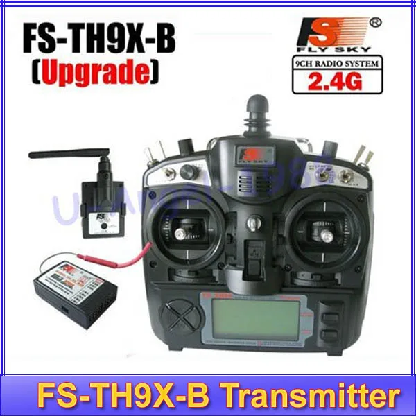 

Free shipping 2.4G 9ch 9 channels system FS remtoe control rc Transmitter & Receiver Combo Flysky FS-TH9X TH9XB TX RX
