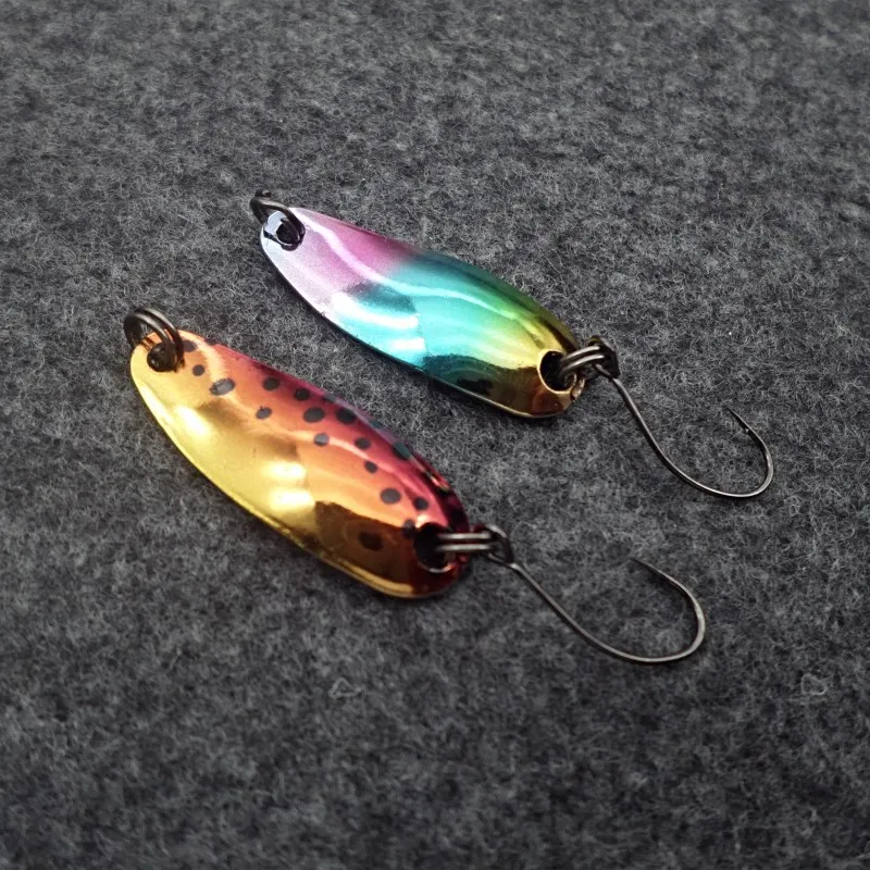 2.5g spoon fishing lure isca artificial metal bait swimbait trout lure fishing spinner blade lure