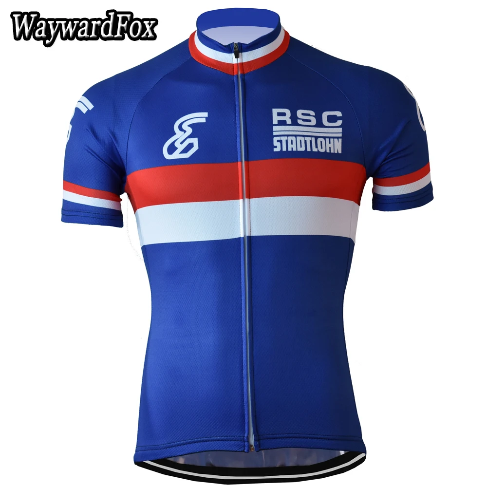 Новинка 2017 Мужская одежда для велоспорта синяя быстросохнущая велосипедная