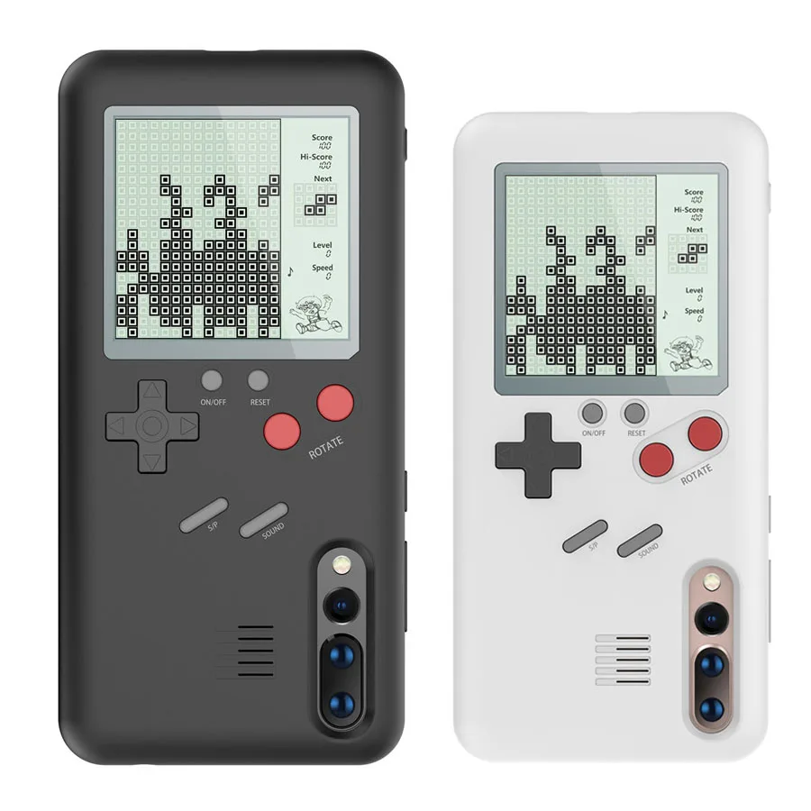 

Retro GB Gameboy Tetris Phone Case for Huawei P20 Pro Soft TPU Can Play Blokus Game Console Cover For Huawei P20 Capa