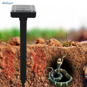 

Behogar Solar Powered Ultrasonic Rat Mouse Mice Snake Pest Bird Mosquito Repellent Device Mole Repeller for Garden Field Farm
