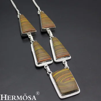

HERMOSA Jewelry Fashion Necklace CHAROITE 925 Sterling Silver Women Necklace 19 inches HM643