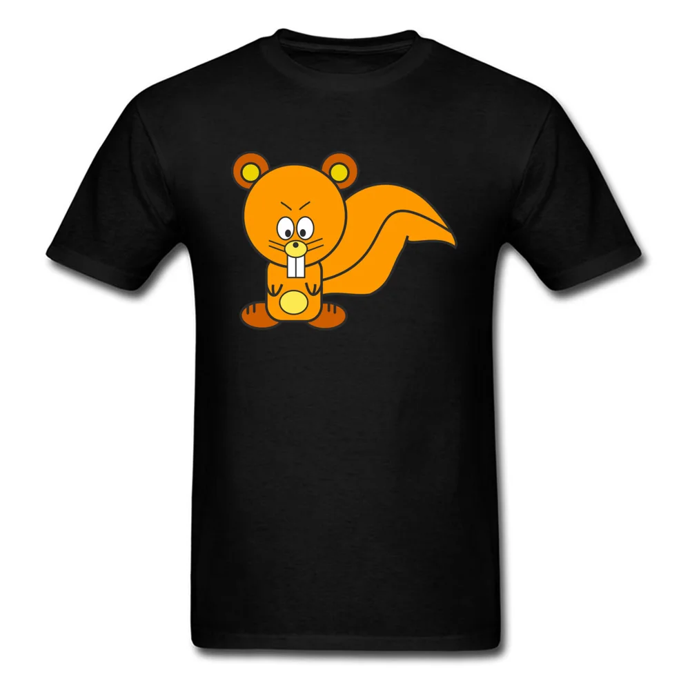 Squirrel Cartoon Print Men Tee Shirt Funny Design Short Sleeve T shirt