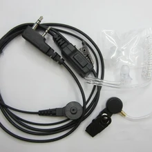 10 шт. 2-Pin-код безопасности акустическая тайное гарнитура с воздушной трубкой гарнитура для Kenwood 2/двухстороннее радио TK-260G TK-270G TK-272G TK-273G TK-278