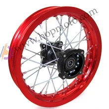 12 мм или 15 мм задний 1,85-12 дюймов 6000 алюминиевый сплав задний обод колеса PIT PRO Trail Dirt Bike запчасти красного цвета
