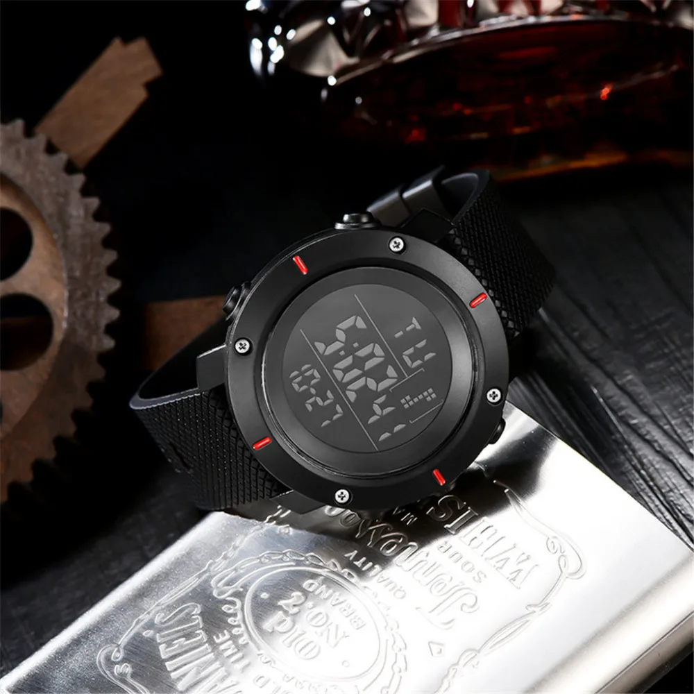 Reloj Hombre Цифровые мужские спортивные часы 30 м Водонепроницаемые светодиодные