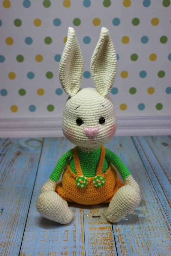 Крючком игрушки amigurumi заяц Номер модели b0148