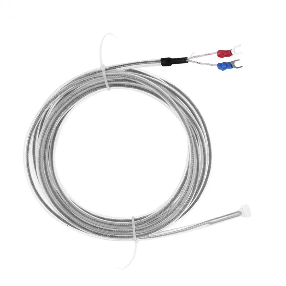 PTFE K Тип термопара 2 провода коррозионная стойкость портативный термопара провода водостойкий