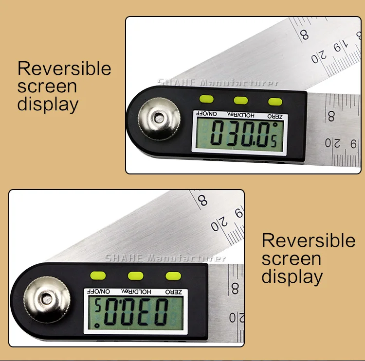 Портативный 200 мм Цифровой угломер Инклинометр электронный угломер цифровой угломер из нержавеющей стали угловая линейка