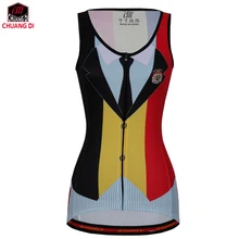 ZM Германия женский жилет Национальный флаг одежда беговая рубашка сетка ткань велосипед MTB Дорожный дышащий спортивный топ Велоспорт жилет