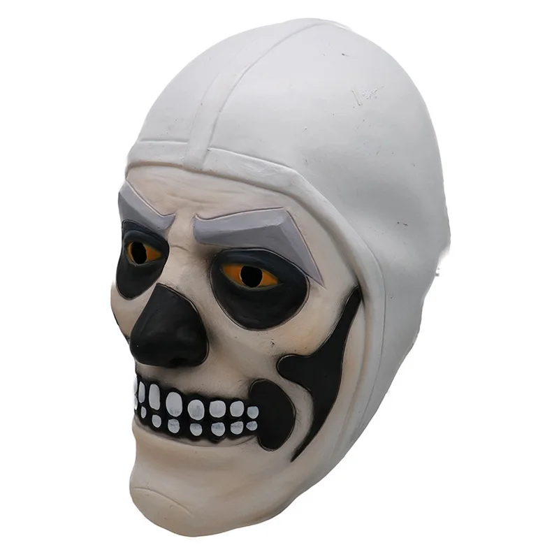 Игры битва череп Десантник латексная маска для косплея Половина лица террор маска на Хеллоуин и Рождество реквизит подарки для взрослых