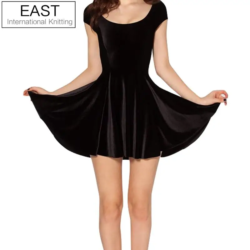 EAST трикотажное модное платье новинка для женщин бархатное Deep Blue Evil Cheerleader 2 0 S M L XL