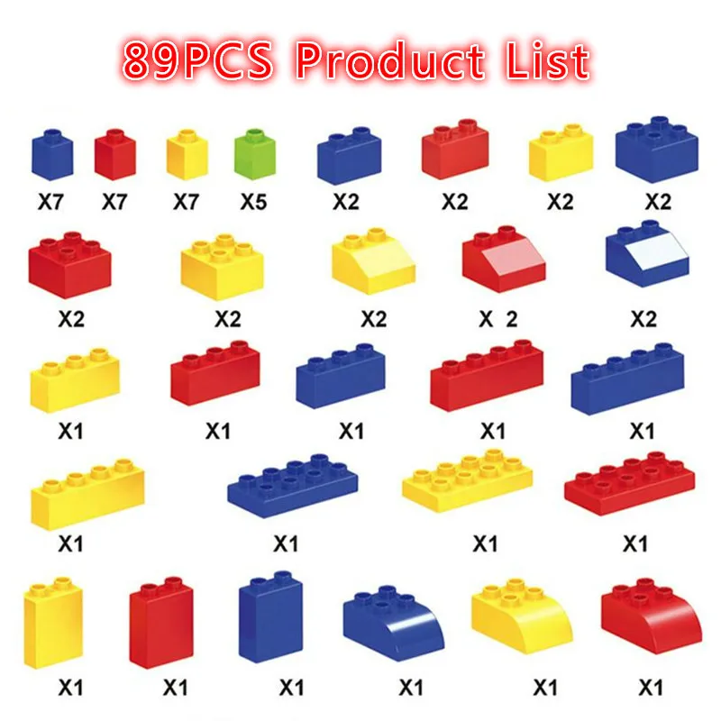 89-226 шт. Большое образование частиц блоки замок детские развивающие игрушки Совместимые duploINGlys подарки для детей