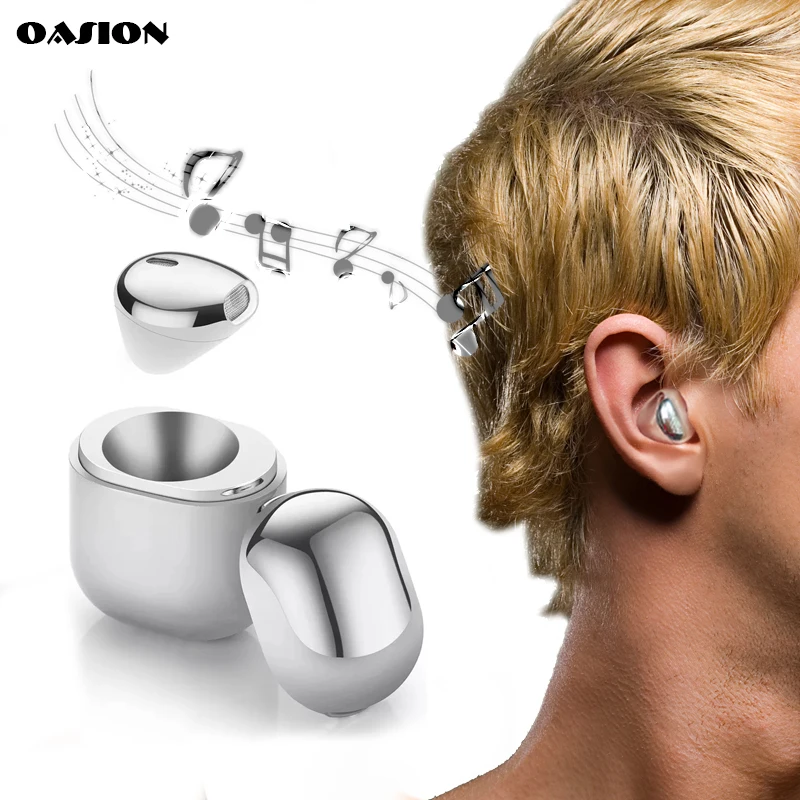 

OASION Mini Bluetooth wireless headset in ear Bluetooth earbud invisible bluetooth headset for phone earphone with microphone
