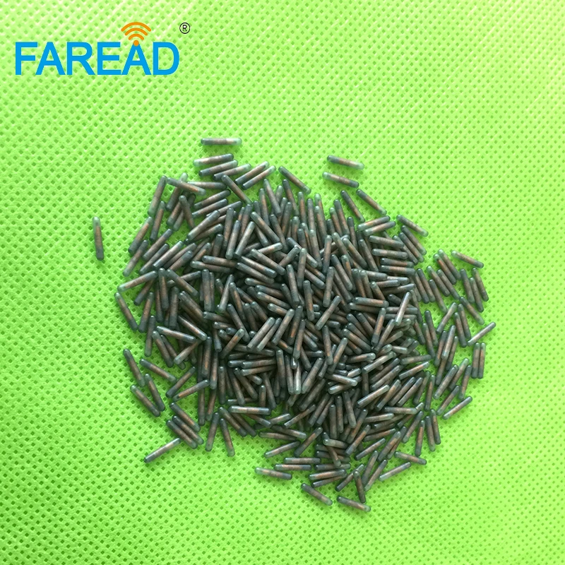 X40pcs высокое качество T5577 FDX-A Fecava 125 кГц 1 4*8 мм RFID микрочип стеклянные бирки