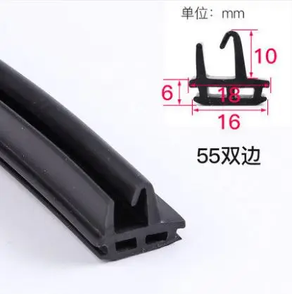 type1 Новые 2 м/лот EPDM резиновые уплотнительные полоски резиновый уплотнитель для дверного окна полоса ветер водонепроницаемый пылезащитный звук теплоизоляционные инструменты - Цвет: type1
