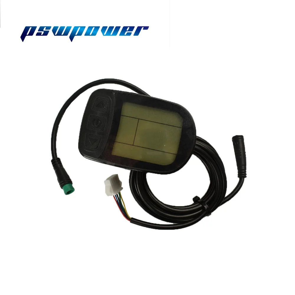 conversion de v/élo KT-LCD3U Horizontal noir et blanc LCD m/ètre connecteur /étanche Affichage LCD 24V-36V-48V E-Bike Digital Meterm