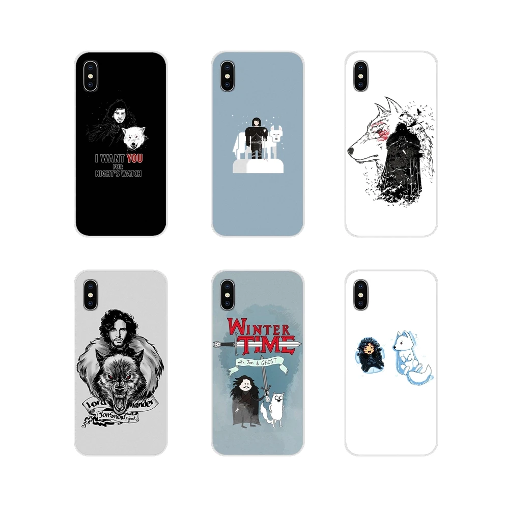 

Jon Snow Game of Thrones GOT Dogs Cell Phone Shell Cases For Xiaomi Mi6 A1 5X 6X Redmi Note 5 5A 4X 4A 4 3 Plus Pro pocophone F1
