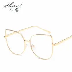 Модный мужской и женский оптический глаз Стекло es очки со стальной оправой с прозрачным стеклом брендовые чистые прозрачные очки женские