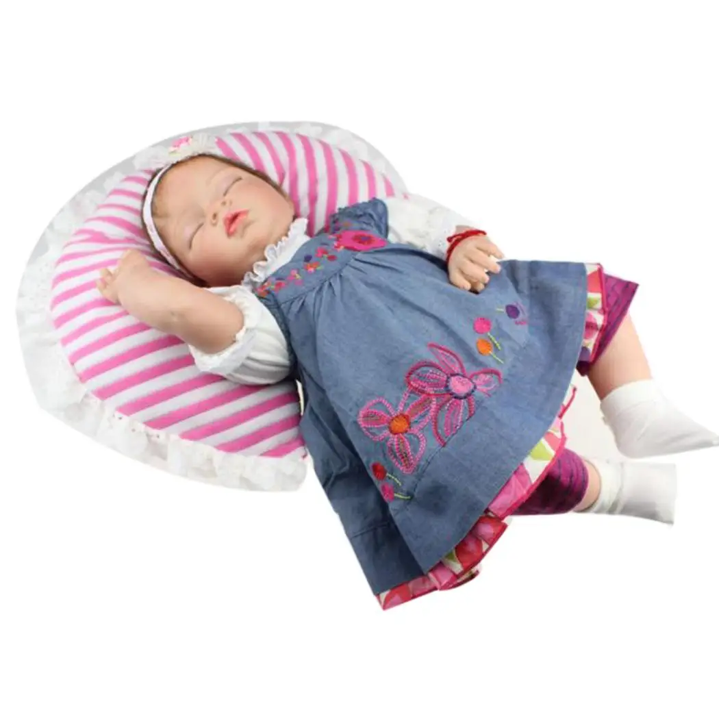 

Kids Soft Silicone Realistic With Clothes Reborn Baby Collectibles, Gift, Playmate Doll Birth Certificate