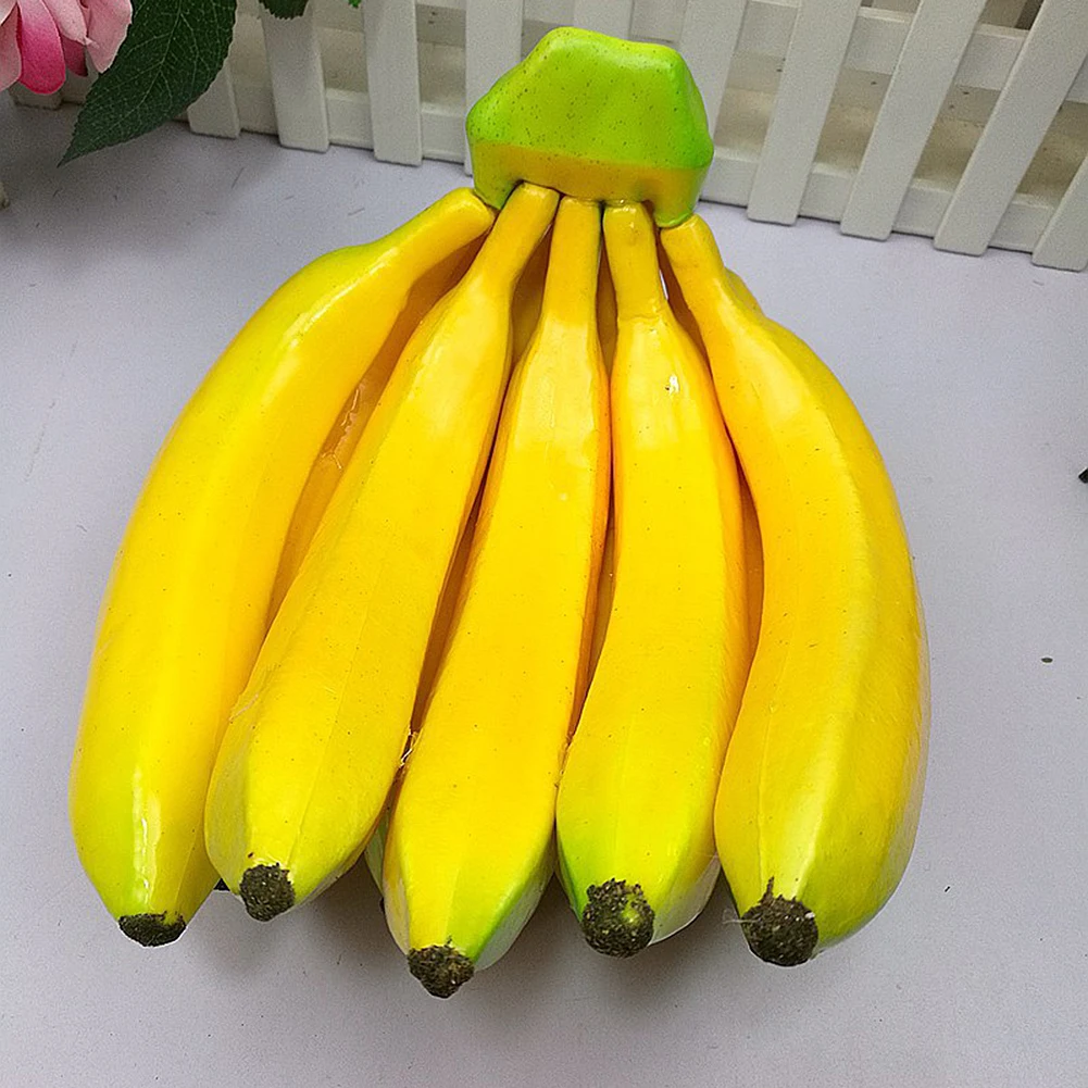 

Artificial Decorations Fruits Plastic Simulation Banana Fake Fruit Vegetable Model Living Room Decoration Festive Party Supplies