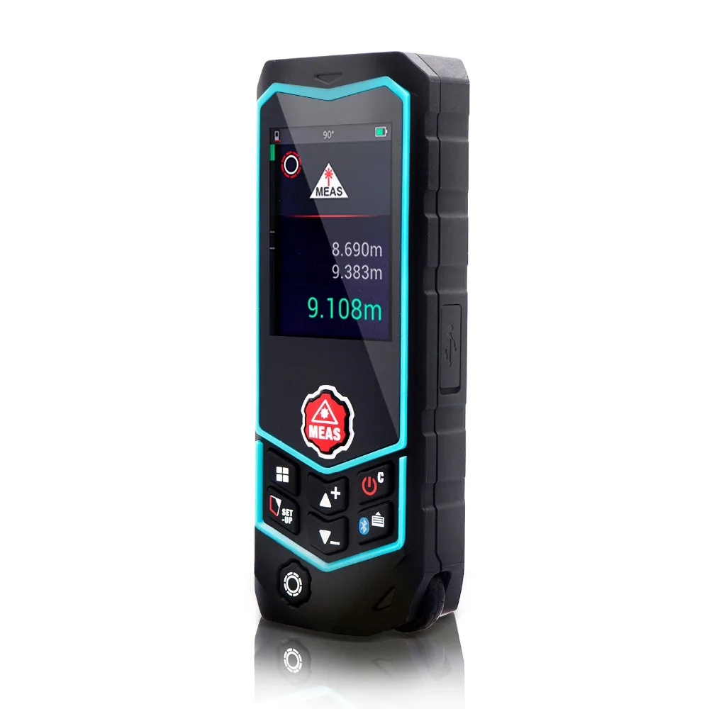 

RF0100R2B Handhold Laser Rangefinder Meter Digital Electronic Laser Distance Range Finder Meter Measuring 100m IP65
