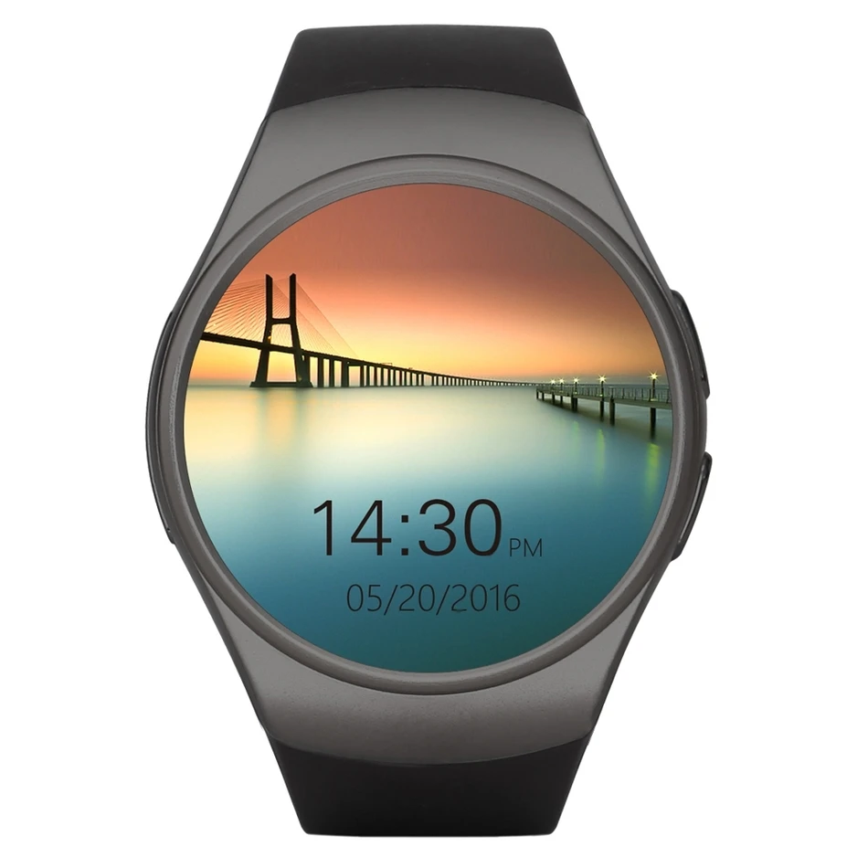 kw18 2g smart watch with sim card sync bluetooth 4.0 for ios android black