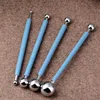 4 pcs/set Sugar carft Fondant Cake Decorating Carving Tool Stainless Steel Dome Molding Kit Ball Sticks Polymer Clay Tools ► Photo 1/6