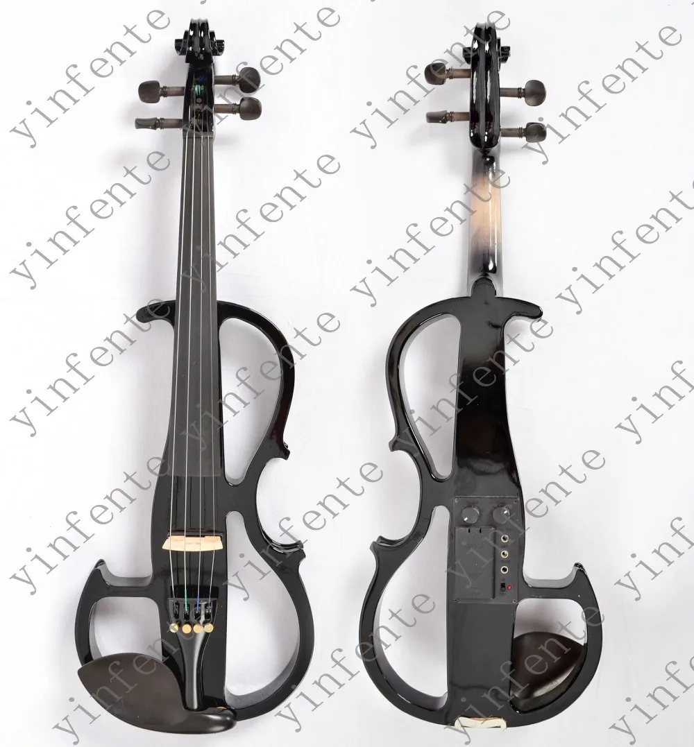 

Violin New 4/4 Electric Violin Solid wood silent Fine tone Parts I