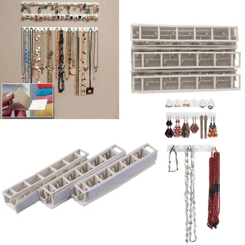 

9pcs/pack Jewelry Earring Organizer Hanging Holder Necklace Display Stand Rack Holder New Plastic Jewelry Display
