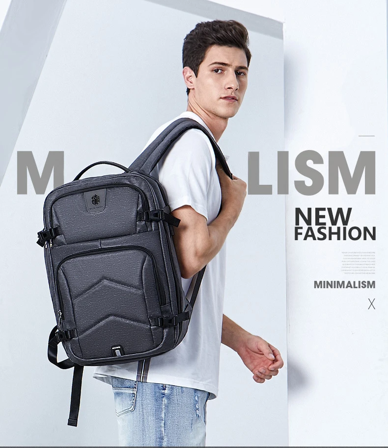 Waterproof 15.6inch Laptop Backpacks Men Business Travel Large Capacity Backpack Teenage Boys Girls School Back Pack