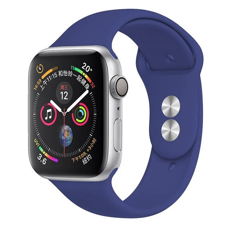 Ремешок для apple watch Группа apple watch 4 3 iwatch Группа 42 мм 38 мм 44 мм 40 мм pulseira correa Браслет Смарт часы аксессуары петля - Цвет ремешка: 06 Royal blue