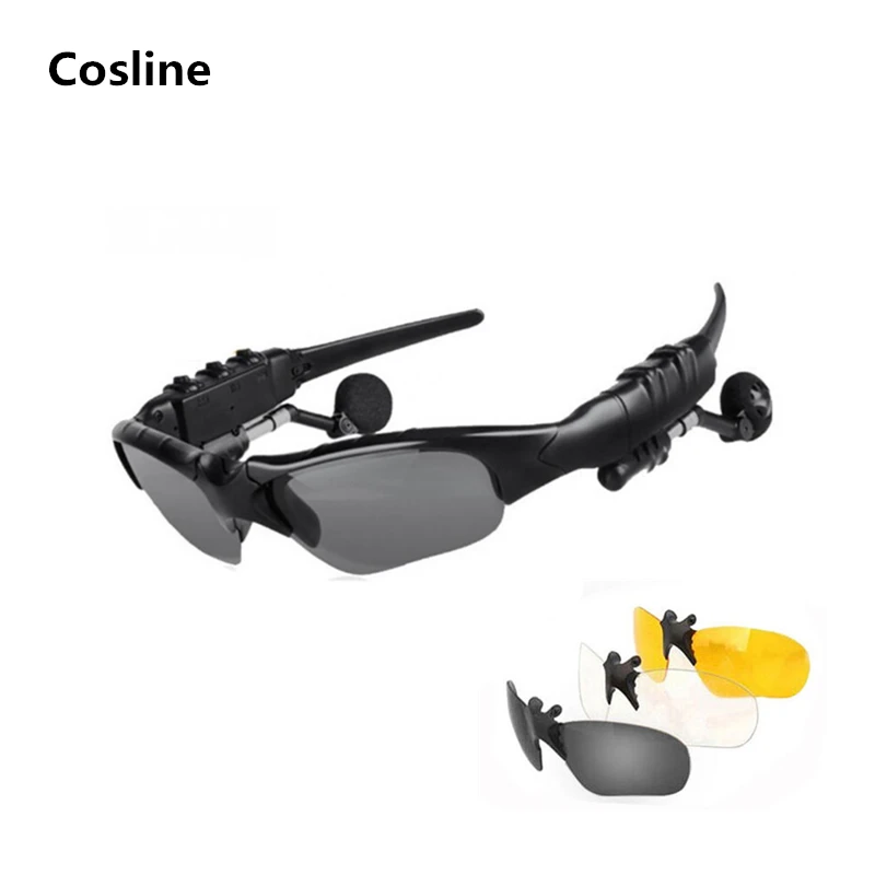 Sunglasses Bluetooth Headset Outdoor Glasses Earbuds Music with Mic