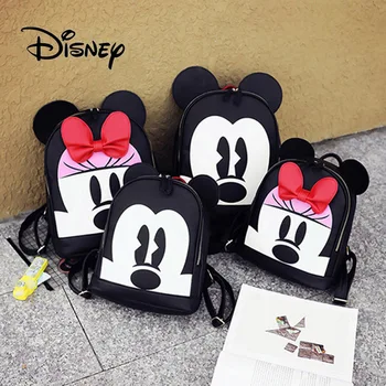 

2019 Hot Disney Mickey Mouse Women Fashion Backpack High Quality Mickey Bags For Teenage Girls Female Student School Plush Bag