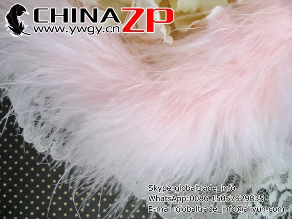 Marabou Boa, 2 YARDS - BABY PINK Marabou Feather Boa 25g
