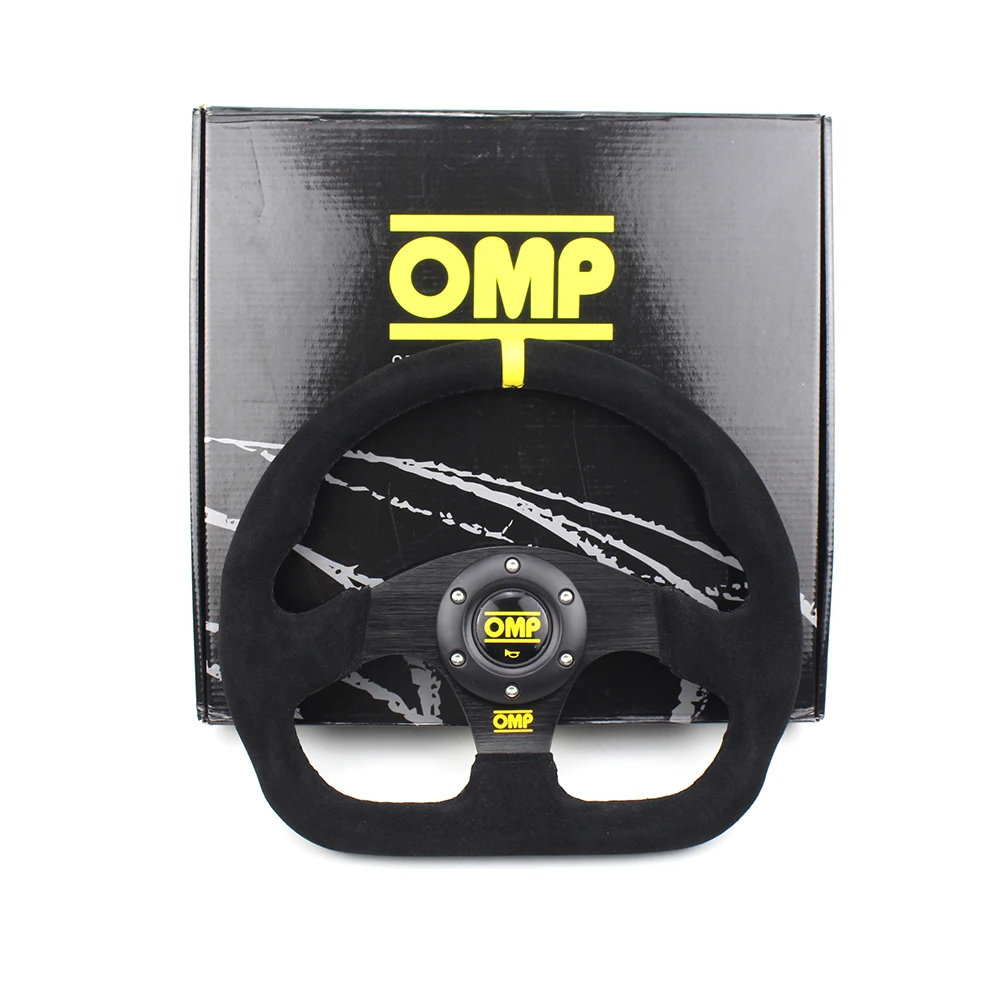 

OMP Suede Racing Flat D Shape Steering Wheel 325mm Universal Sport Car Steering Wheel